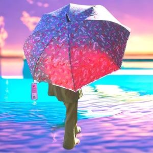 Luv Betsey Umbrella Grey and Red Inverted Special Technology Rain Gear N…